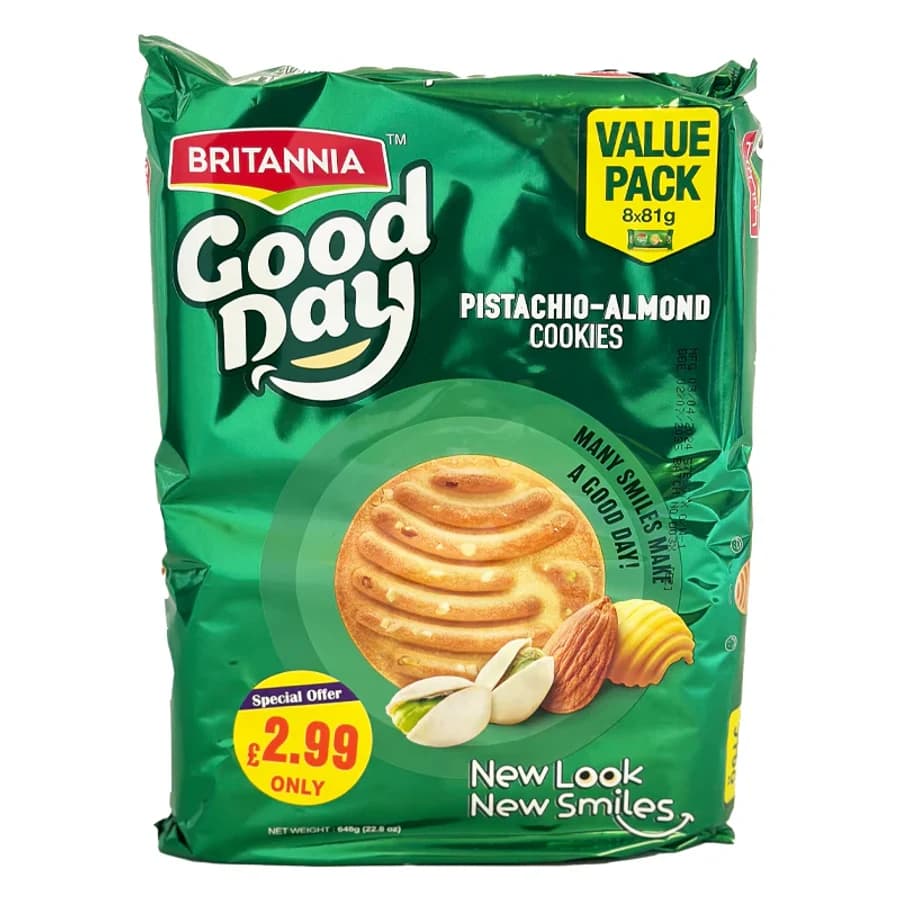 Go A ALMOND COOKIES 8x81 Vy product image at MK Punjabi Sweets UK