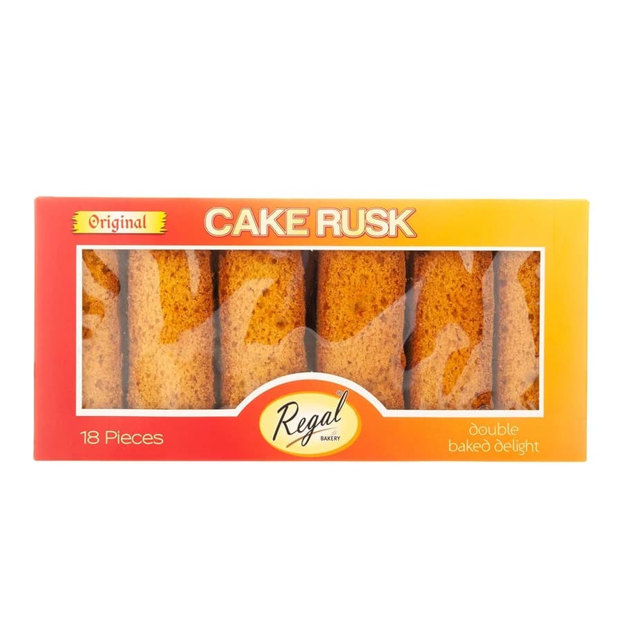 REGAL CAKE RUSK ORIGINAL 18s product image at MK Punjabi Sweets UK