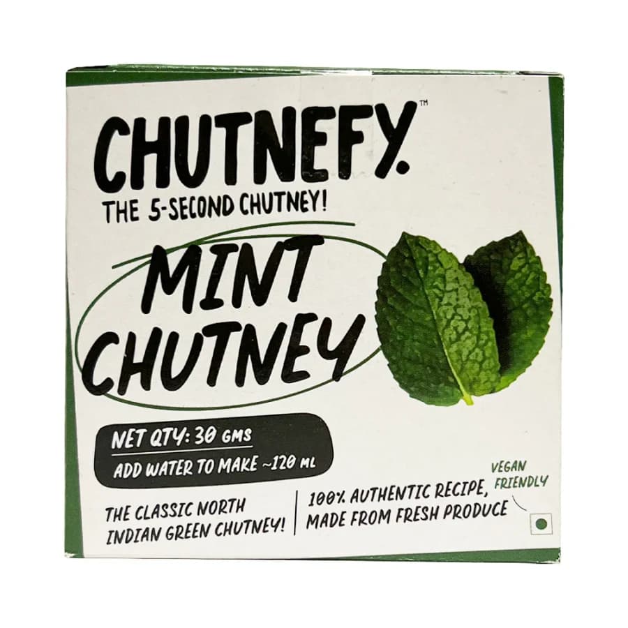 Chutnefy Mint Chutney 30g product image at MK Punjabi Sweets UK