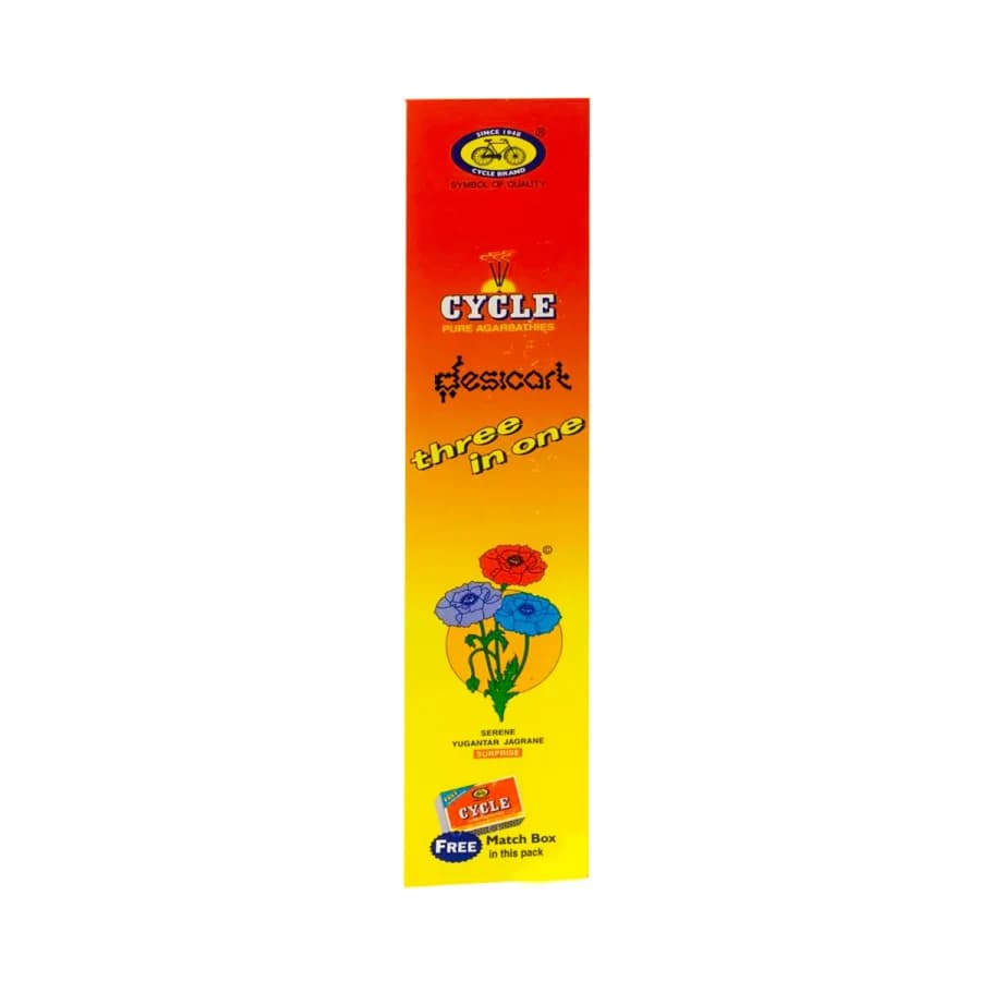 Cycle Pure Agarbathies 3 in 1 100g product image at MK Punjabi Sweets UK
