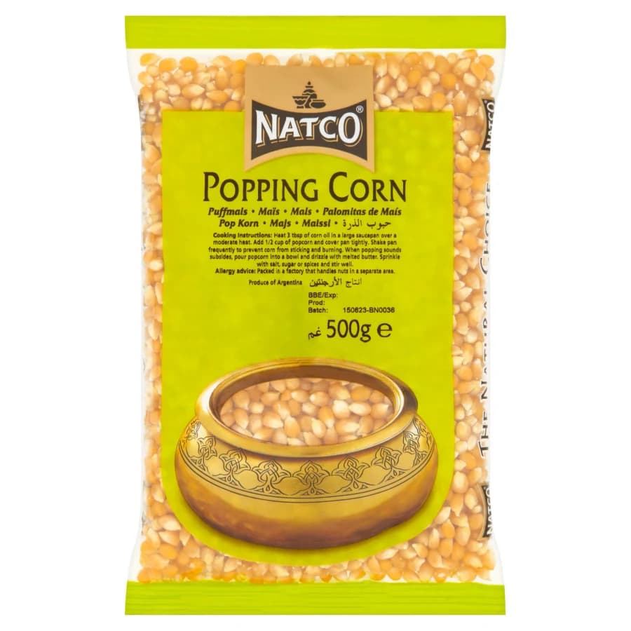 Natco Popping Corn 500g product image at MK Punjabi Sweets UK