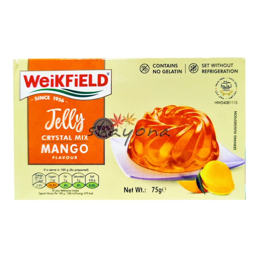 WEIKFIELD HALAL JELLY MANGO 75g product image at MK Punjabi Sweets UK