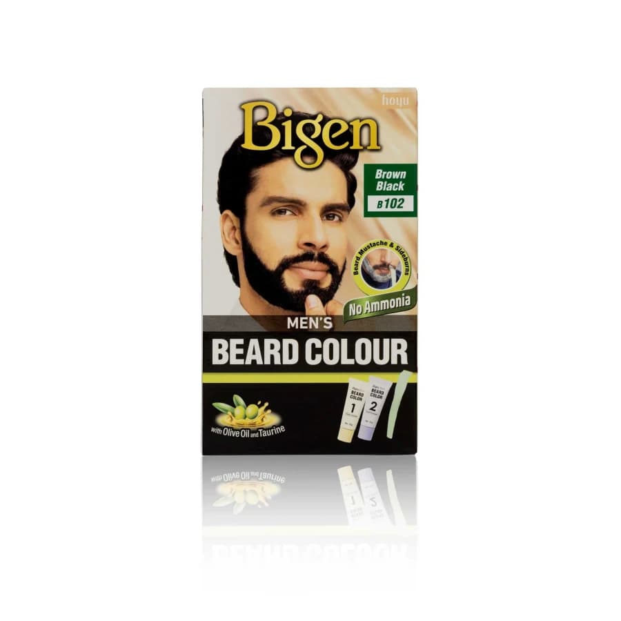 BIGEN BEARD H DYE (102) BROWN BLACK product image at MK Punjabi Sweets UK