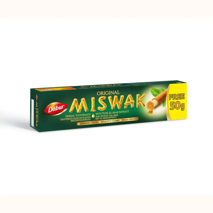 DABUR HERBAL TOOTHPASTE MISWAK 6X100ML product image at MK Punjabi Sweets UK