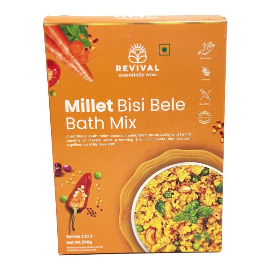 Revival Millet Bisi Bele Bath Mix 200g product image at MK Punjabi Sweets UK