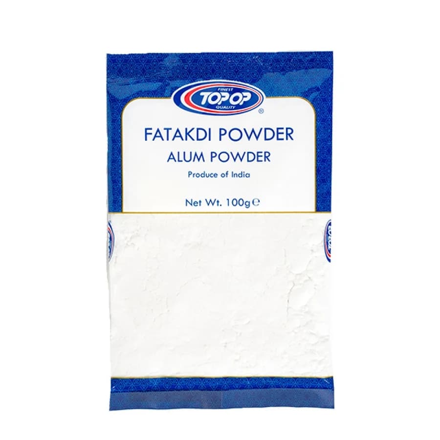 TOP-OP FATAKDI POWDER (alum) 100g product image at MK Punjabi Sweets UK