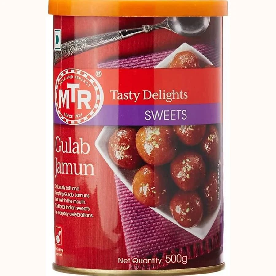 MTR Gulab Jamun Tin 500g (9Pcs) product image at MK Punjabi Sweets UK