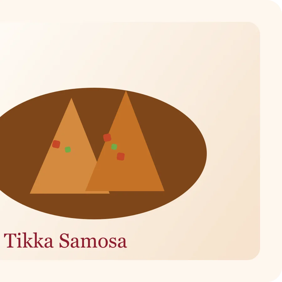 Single Samosa Chaat product image at MK Punjabi Sweets UK